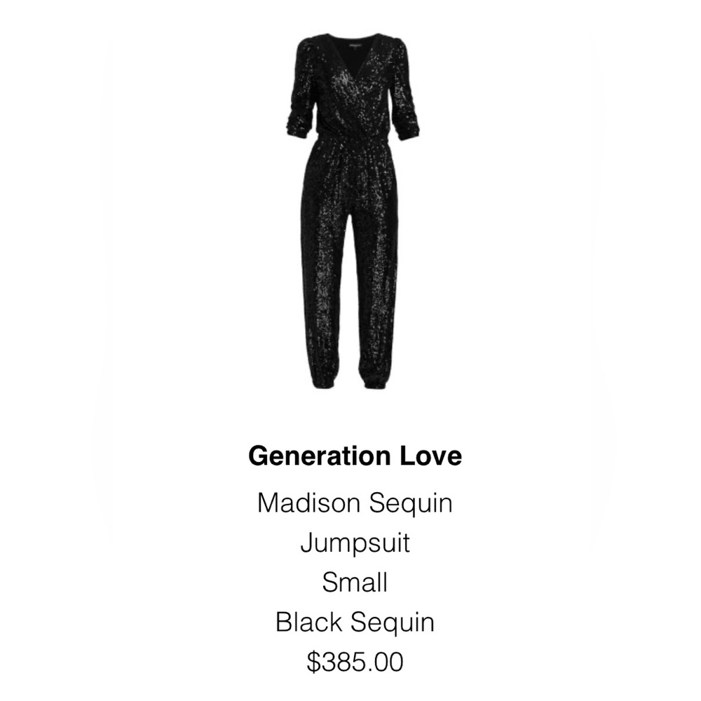 GENERATION LOVE MADISON SEQUIN JUMPSUIT